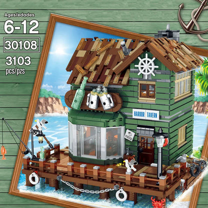 UG MOC Building Block Set: Street Expert Old Harbor Tavern 30108
