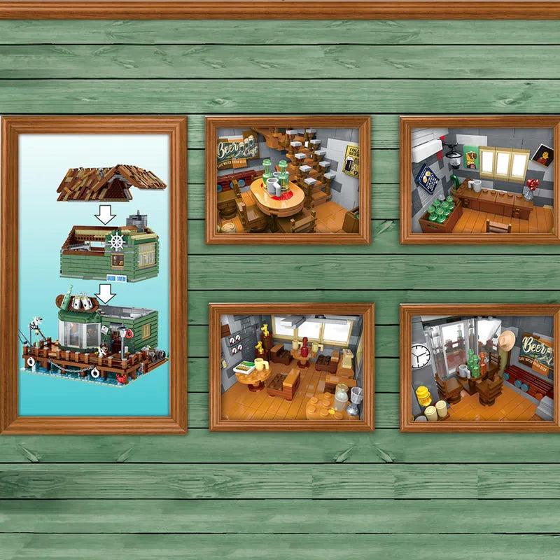 UG MOC Building Block Set: Street Expert Old Harbor Tavern 30108