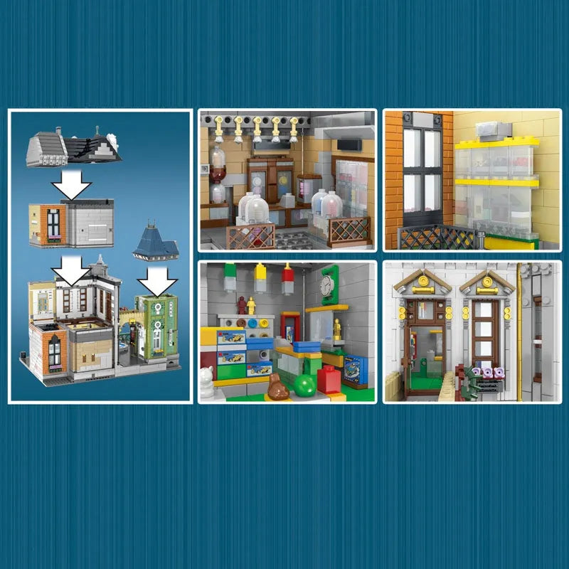 UG MOC Building Block Set: Street Expert Store Square 10190