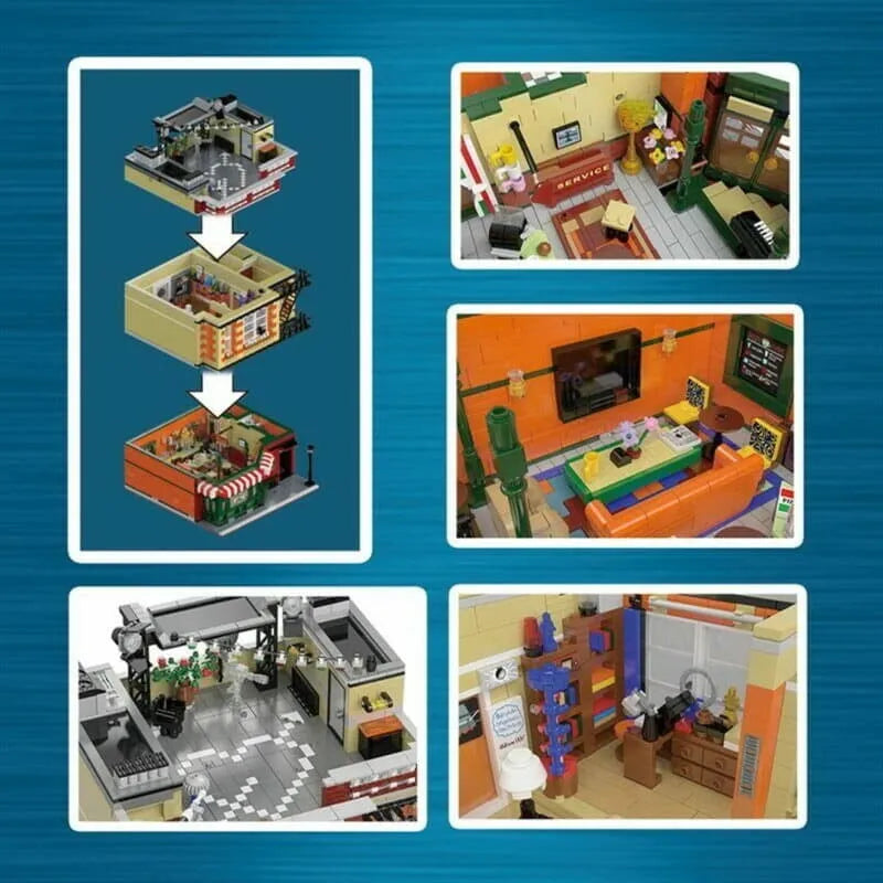 UG MOC Building Block Set: 10189 Central Perk Big Bang Theory, Model UG10189