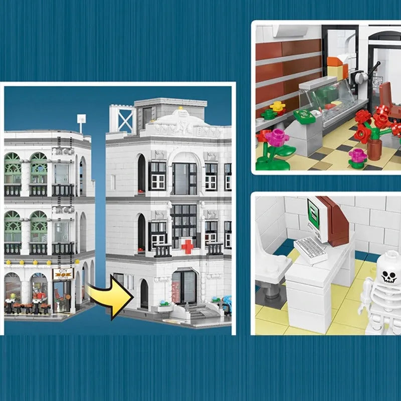 UG MOC Building Block Set: Street Expert City Hospital 10188