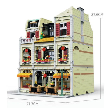 UG MOC Building Block Set: Street Expert City Pizza House 10202