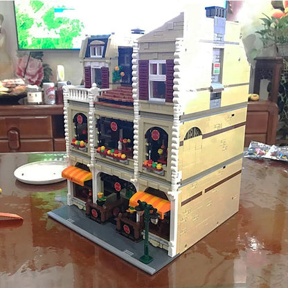 UG MOC Building Block Set: Street Expert City Pizza House 10202