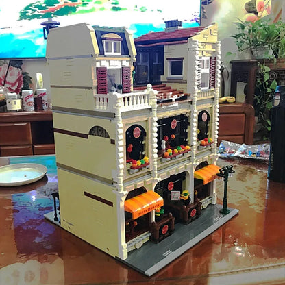 UG MOC Building Block Set: Street Expert City Pizza House 10202