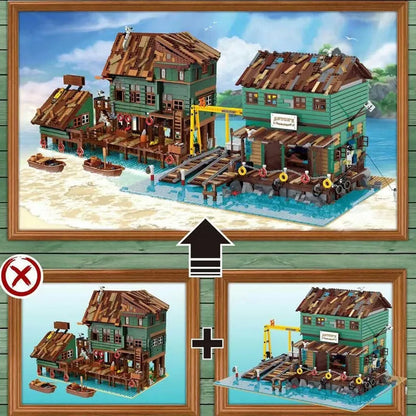UG MOC Building Block Set: Street Expert City Ship Repair Yard 30106