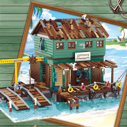 UG MOC Building Block Set: Street Expert City Ship Repair Yard 30106