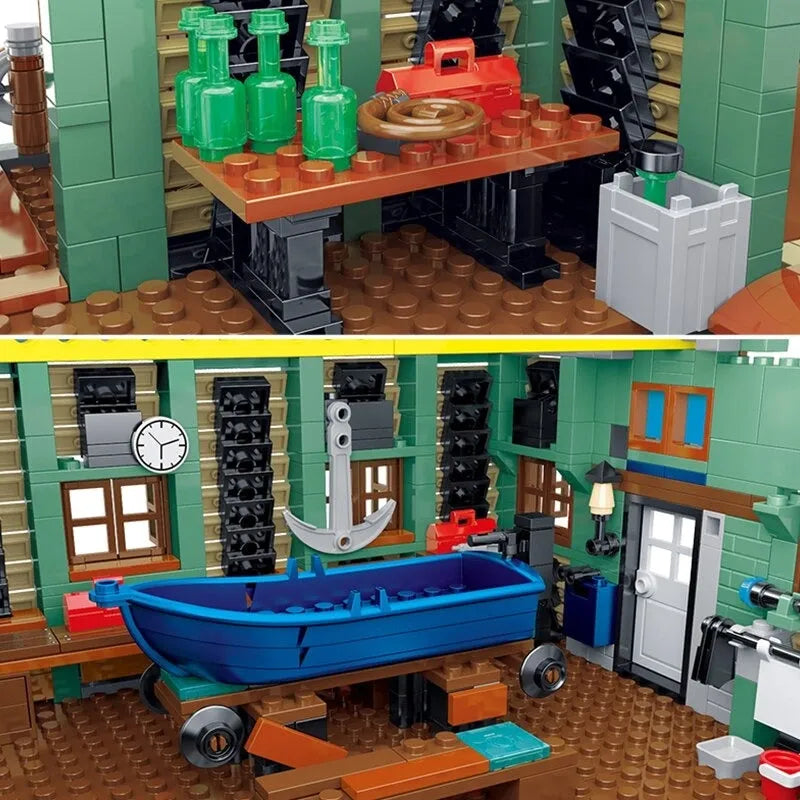 UG MOC Building Block Set: Street Expert City Ship Repair Yard 30106