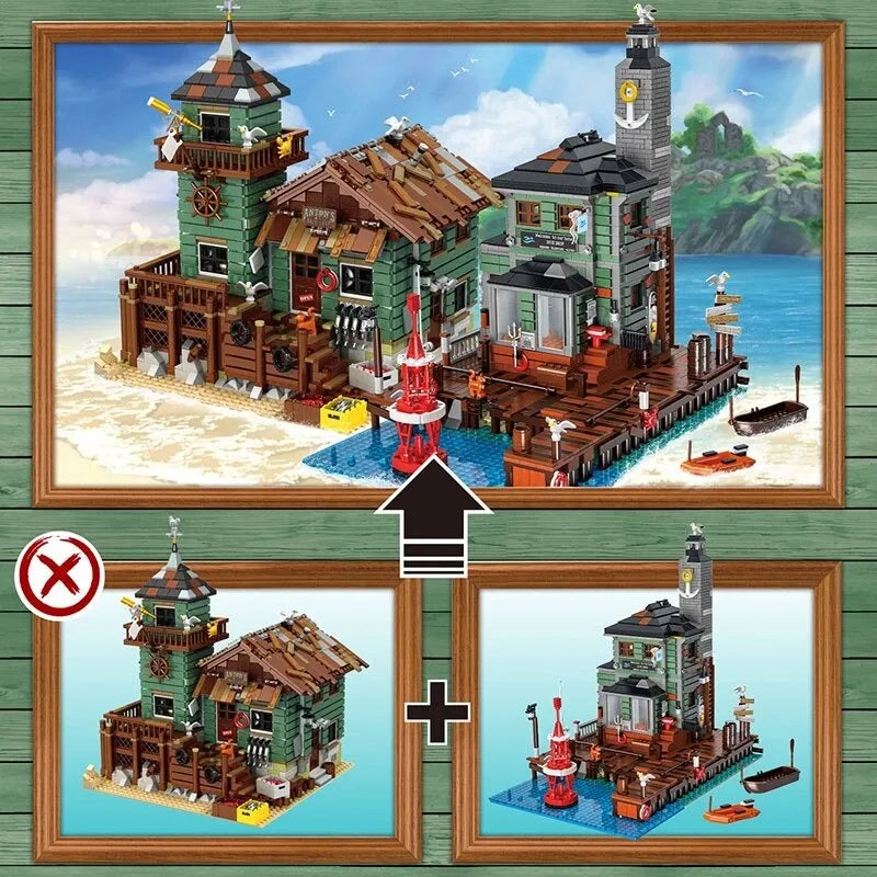 UG MOC Building Block Set: Street Expert The City Diving Shop 30104