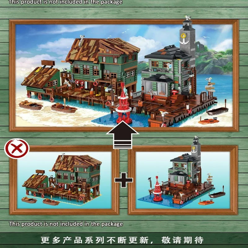 UG MOC Building Block Set: Street Expert The City Diving Shop 30104