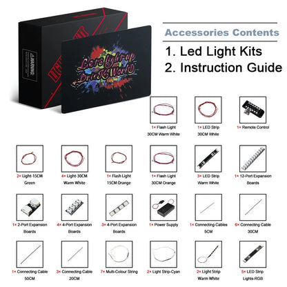 Vonado LED Light Kit for 10303 Loop Roller Coaster (Lights Only), Model L10303
