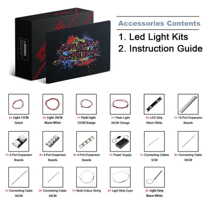 Vonado LED Light Kit for 10303 Loop Roller Coaster (Lights Only), Model L10303