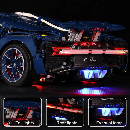 Vonado LED Light Kit for 42083 Bugatti Chiron (Lights Only), Model L42083