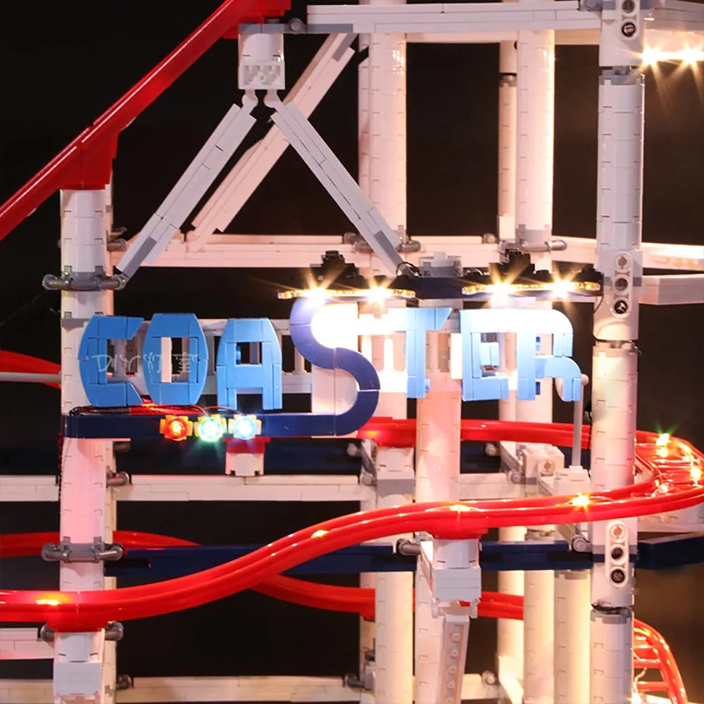 Vonado LED Light Kit for 10261 Roller Coaster (Lights Only), Model L10261