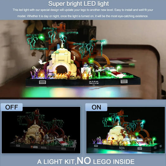 Vonado LED Light Kit for Star Wars 75330 Training Diorama (Lights Only), Model L75330