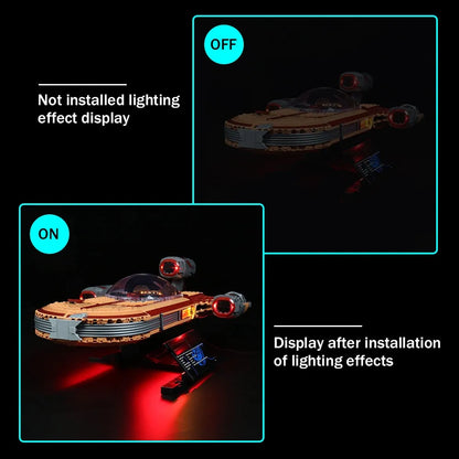 Vonado LED Light Kit for Star Wars 75341 Landspeeder (Lights Only), Model L75341