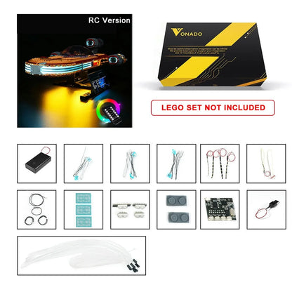 Vonado LED Light Kit for Star Wars 75341 Landspeeder (Lights Only), Model L75341