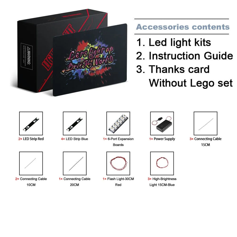 Vonado LED Light Kit for 42141 McLaren Formula Race Car (Lights Only), Model L42141