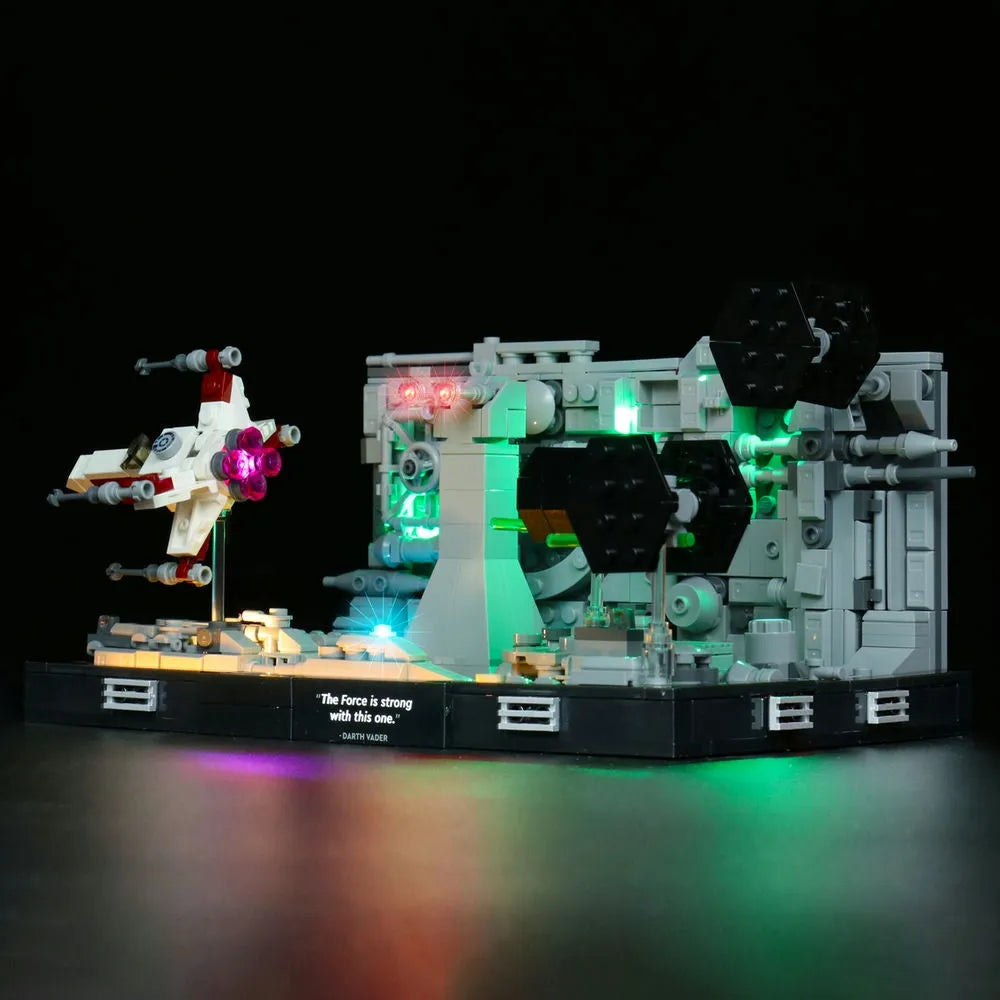 Vonado LED Light Kit for Star Wars 75329 Trench Run Diorama (Lights Only), Model L75301