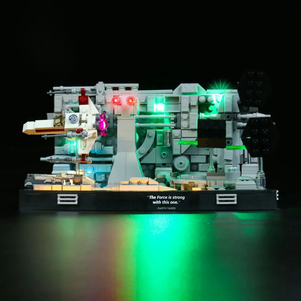 Vonado LED Light Kit for Star Wars 75329 Trench Run Diorama (Lights Only), Model L75301