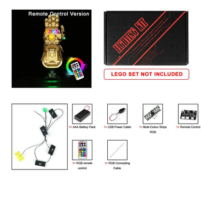 Vonado LED Light Kit for 76191 Infinity Gauntlet (Lights Only), Model L76191