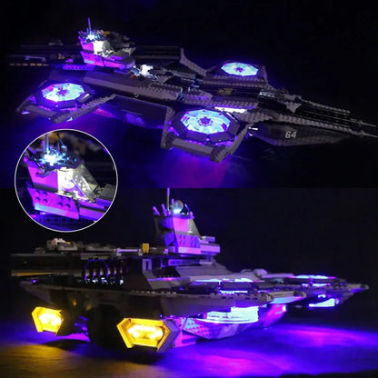 Vonado LED Light Kit for 76042 Super Heroes The Shield Helicarrier (Lights Only), Model L76042