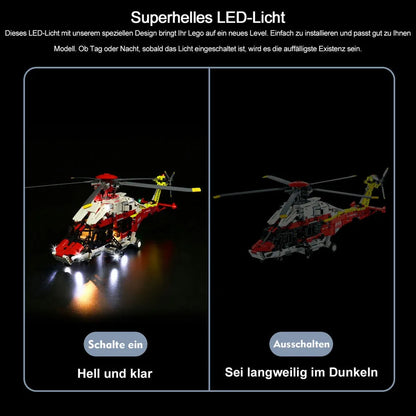 Vonado LED Light Kit for 42145 The Rescue Helicopter (Lights Only), Model L42145