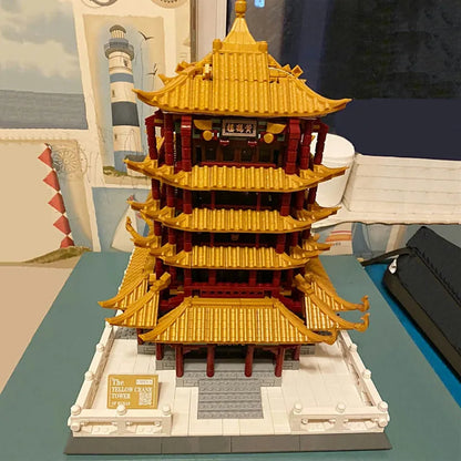Wange Building Block Set: China Yellow Crane Tower 6214