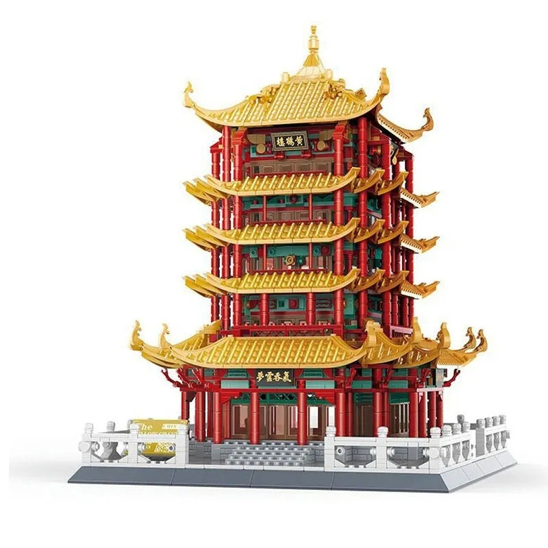 Wange Building Block Set: China Yellow Crane Tower 6214