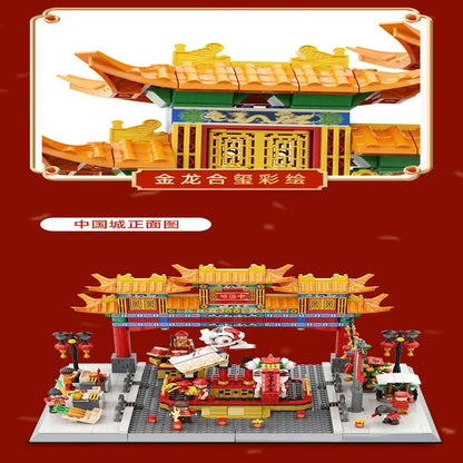 Wange Building Block Set: Famous China Town Street View, Model 5234