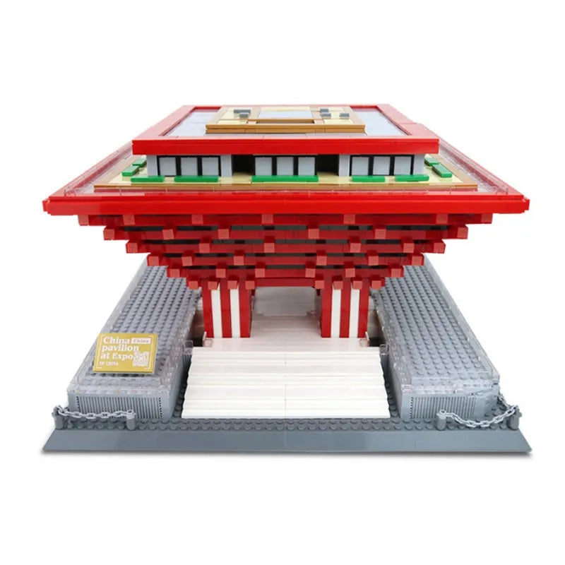 Wange Building Block Set: Famous China Pavilion At Expo 7210