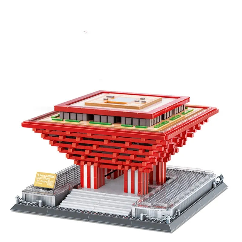Wange Building Block Set: Famous China Pavilion At Expo 7210