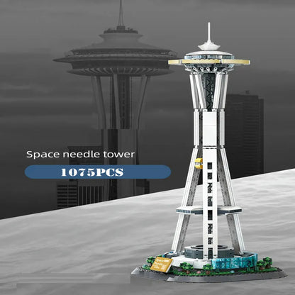 Wange MOC Building Block Set: 5238 Seattle Space Needle