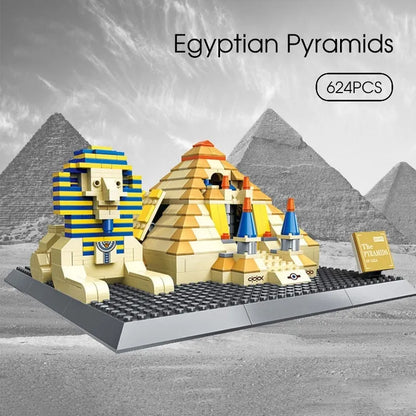 Wange MOC Building Block Set: Egypt Pyramid Sphinx, Model 4210