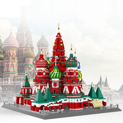 Wange MOC Building Block Set: Famous Saint Basil's Cathedral, Model 6213