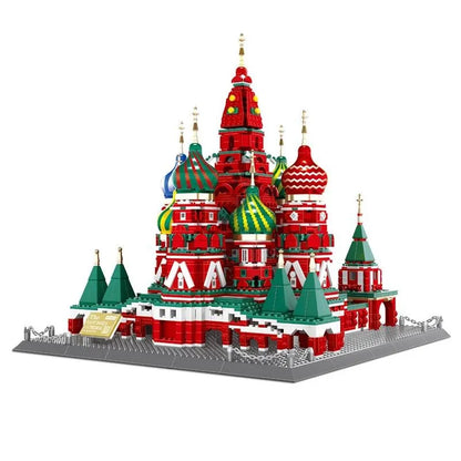 Wange MOC Building Block Set: Famous Saint Basil's Cathedral, Model 6213