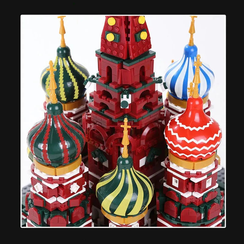 Wange MOC Building Block Set: Famous Saint Basil's Cathedral, Model 6213