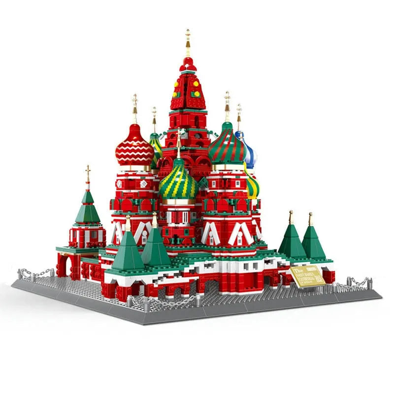 Wange MOC Building Block Set: Famous Saint Basil's Cathedral, Model 6213