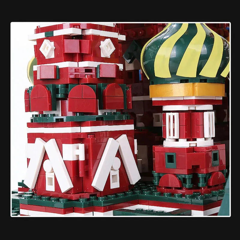 Wange MOC Building Block Set: Famous Saint Basil's Cathedral, Model 6213