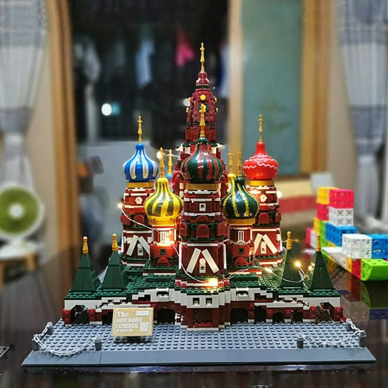 Wange MOC Building Block Set: Famous Saint Basil's Cathedral, Model 6213