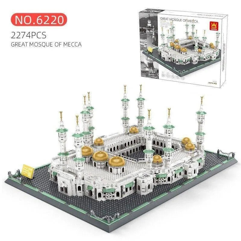 Wange MOC Building Block Set: Great Mecca Grand Mosque