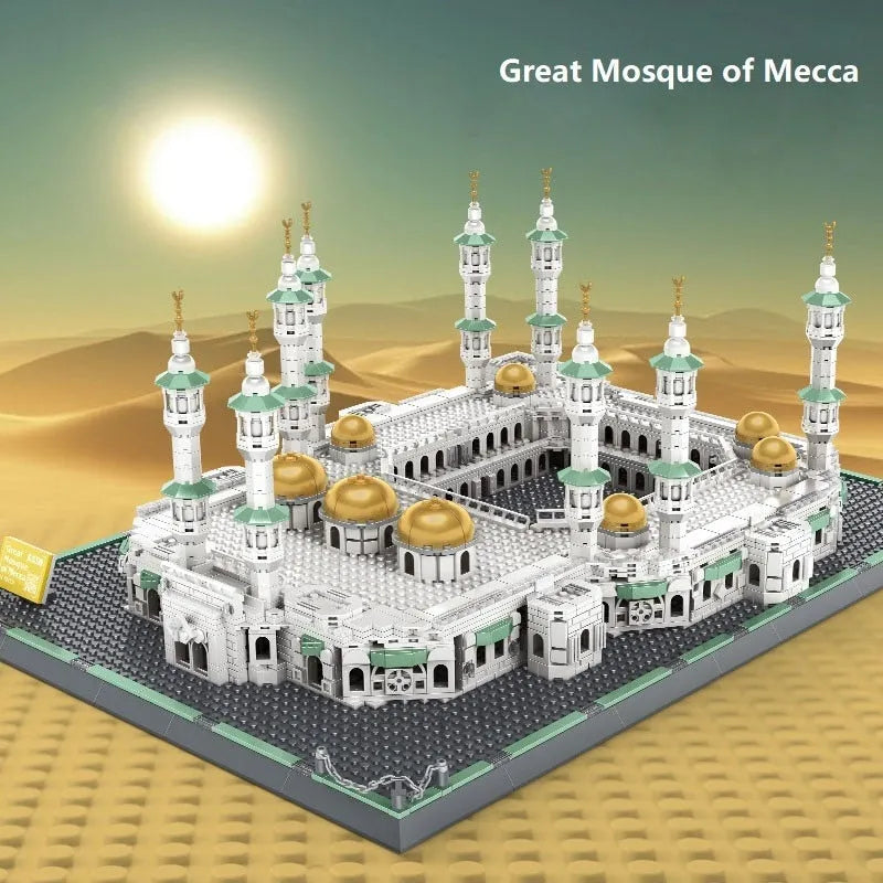 Wange MOC Building Block Set: Great Mecca Grand Mosque