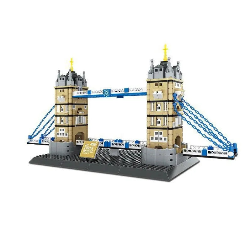 Wange MOC Building Block Set: London Tower Bridge, Model 4219