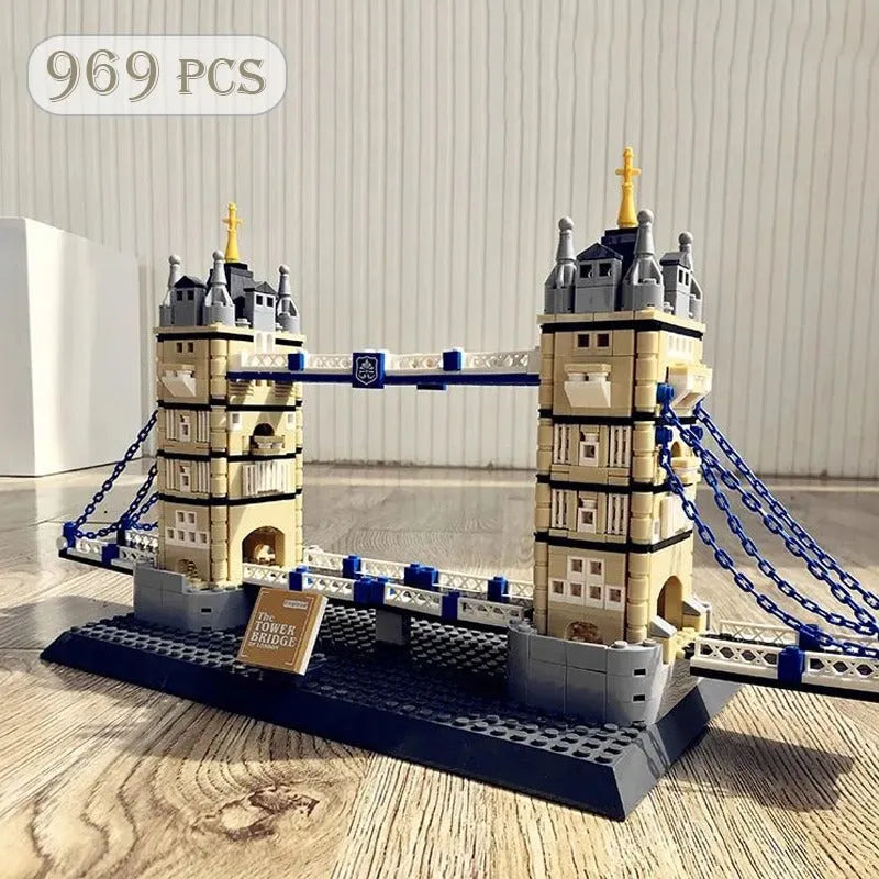 Wange MOC Building Block Set: London Tower Bridge, Model 4219