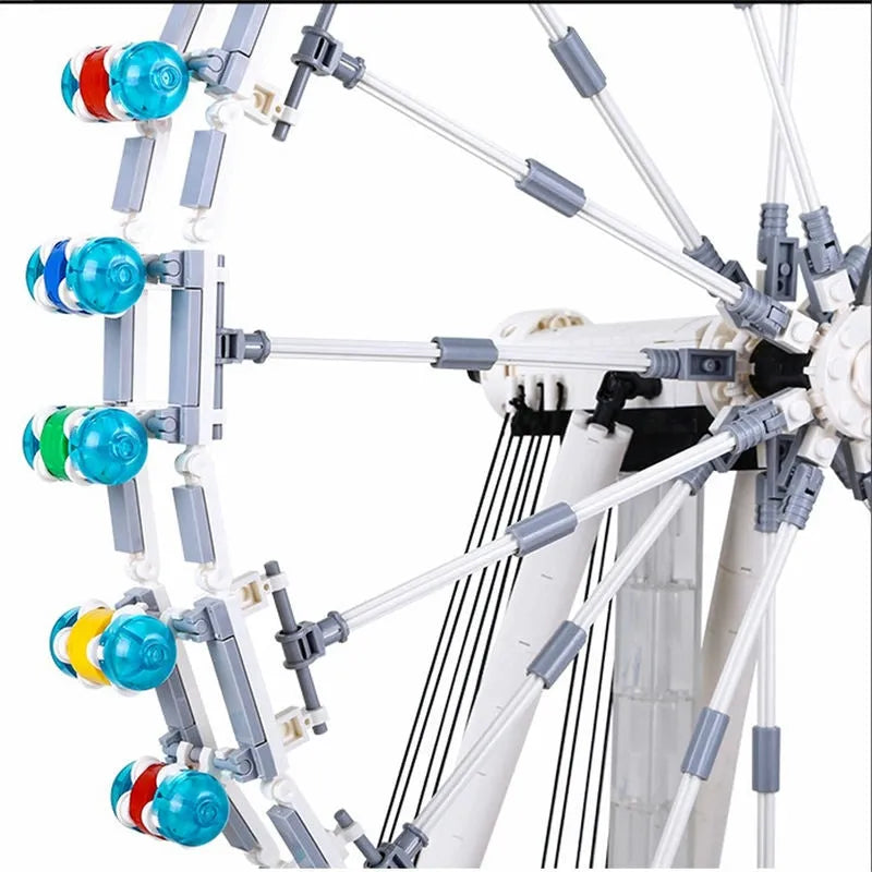 Wange MOC Building Block Set: The London Eye Wheel, Model 6215
