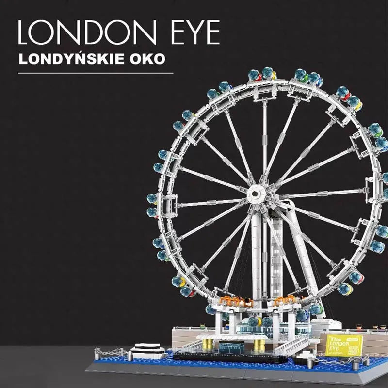 Wange MOC Building Block Set: The London Eye Wheel, Model 6215