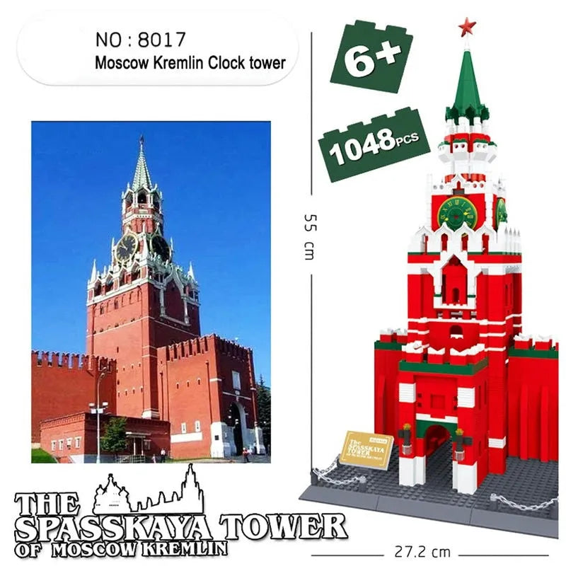 Wange MOC Building Block Set: The Russia Kremlin Palace, Model 5219