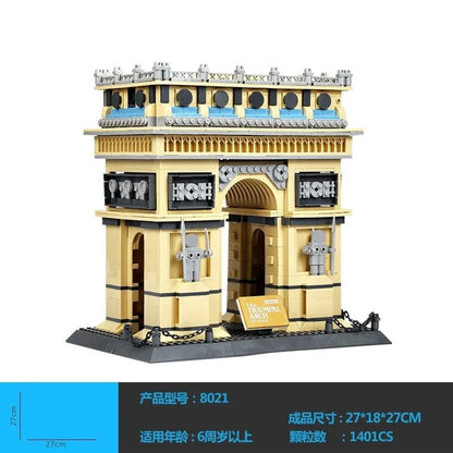 Wange Building Block Set: Paris ARC DE TRIOMPHE, Model 8021