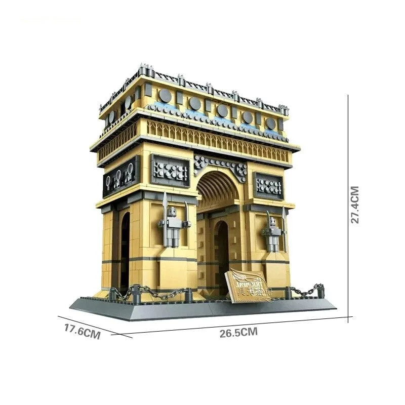 Wange Building Block Set: Paris ARC DE TRIOMPHE, Model 8021