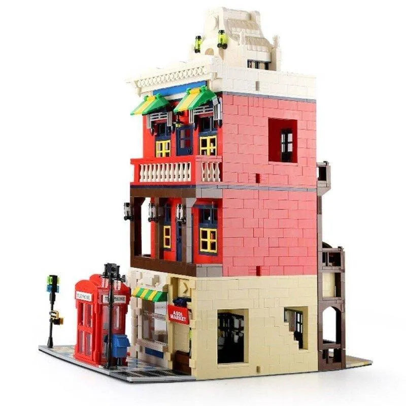 Wange MOC Building Block Set: Corner Store Shop 6311