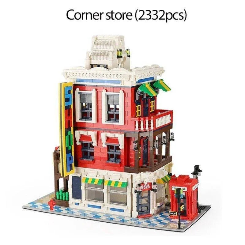 Wange MOC Building Block Set: Corner Store Shop 6311